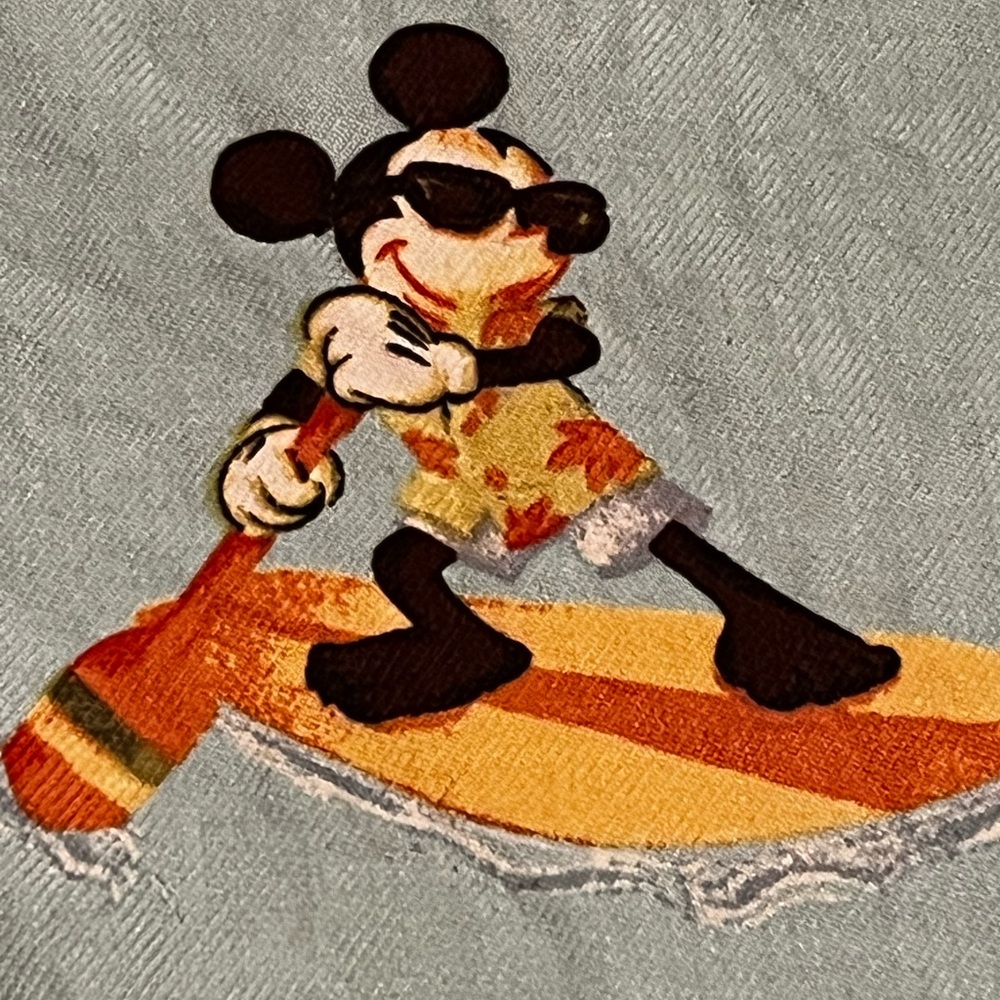 🔥 disney parks tommy bahama small Surfing Mickey Mouse Floral AOP SS Silk